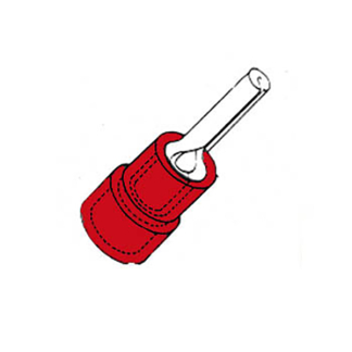 Velleman Adereindhuls | Velleman | Rood (0.5 - 1.0 mm², 10 stuks) FRPC K060803002 - 1