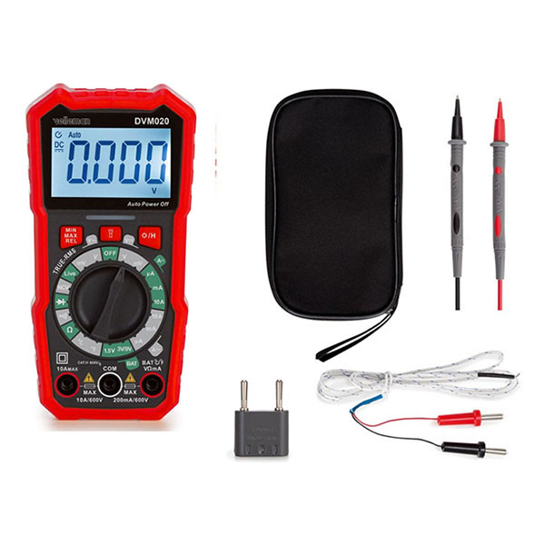 Velleman Digitale multimeter | Velleman (CAT III 600V, spanning, stroom, weerstand, diode, NCV) DVM020 K170114423 - 7