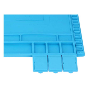 Velleman Soldeermat | Velleman | 450 x 300 mm (Antistatisch, Siliconen, Vakken, Magnetische zones) AS11 K100906080 - 2
