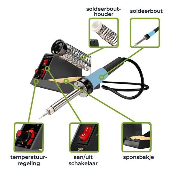 Velleman Soldeerstation | Velleman | VTSS4N (Analoog, 150 - 450°C, 40 - 48W) VTSS4N K100908037 - 2