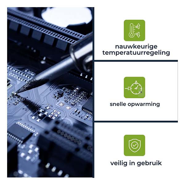 Velleman Soldeerstation | Velleman | VTSS7 (Analoog, 160 - 480°C, 48W) VTSS7 K100908039 - 5