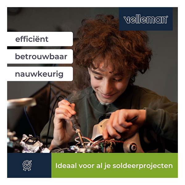 Velleman Soldeerstation | Velleman | VTSS7 (Analoog, 160 - 480°C, 48W) VTSS7 K100908039 - 6