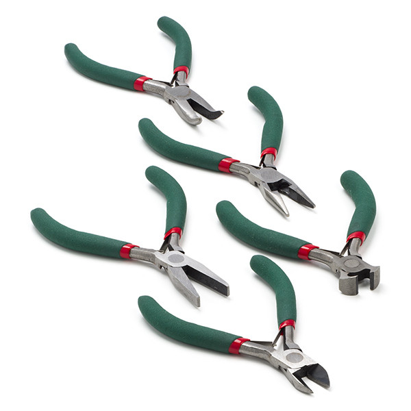 Velleman Tangenset | Velleman | 5 stuks (Zijkniptang, Kopkniptang, Rondbektang, Platbektang, Lange bektang) VTSETN K180106831 - 1