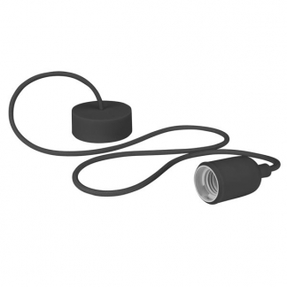 Vellight Pendel | Vellight (E27, Siliconen, Zwart) LAMPH01B K150204290 - 1