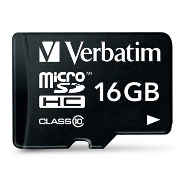 Verbatim Micro SDHC kaart met adapter | Verbatim | 16 GB (Premium, Class 10) 44082 K170301113 - 2