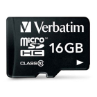 Verbatim Micro SDHC kaart met adapter | Verbatim | 16 GB (Premium, Class 10) 44082 K170301113 - 2