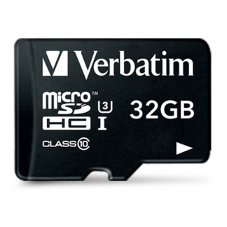 Verbatim Micro SDHC kaart met adapter | Verbatim | 32 GB (Pro, Class 10, Water- en schokbestendig) 47041 K170301116 - 2