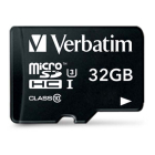 Verbatim Micro SDHC kaart met adapter | Verbatim | 32 GB (Pro, Class 10, Water- en schokbestendig) 47041 K170301116 - 2