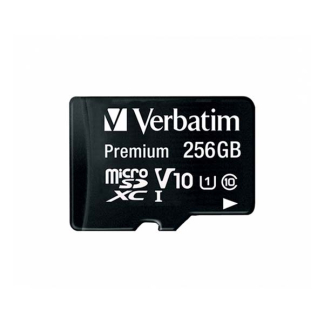 Verbatim Micro SDXC kaart met adapter | Verbatim | 256 GB (Premium, Class 10) 44087 K170301115 - 2