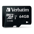 Verbatim Micro SDXC kaart met adapter | Verbatim | 64 GB (Premium, Class 10) 44084 K170301120 - 2
