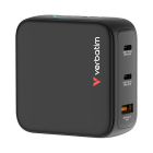 Verbatim Reisoplader | Verbatim | Mini GaN Charger | Type A, C en G | 3 poorten | 100W | (1x USB A, 2x USB C, Scherm) 30239 K050801130 - 1