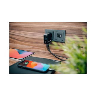 Verbatim Reisoplader | Verbatim | Mini GaN Charger | Type A, C en G | 3 poorten | 100W | (1x USB A, 2x USB C, Scherm) 30239 K050801130 - 4