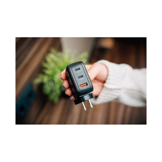 Verbatim Reisoplader | Verbatim | Mini GaN Charger | Type A, C en G | 3 poorten | 65W (1x USB A, 2x USB C, Scherm) 30238 K050801129 - 4