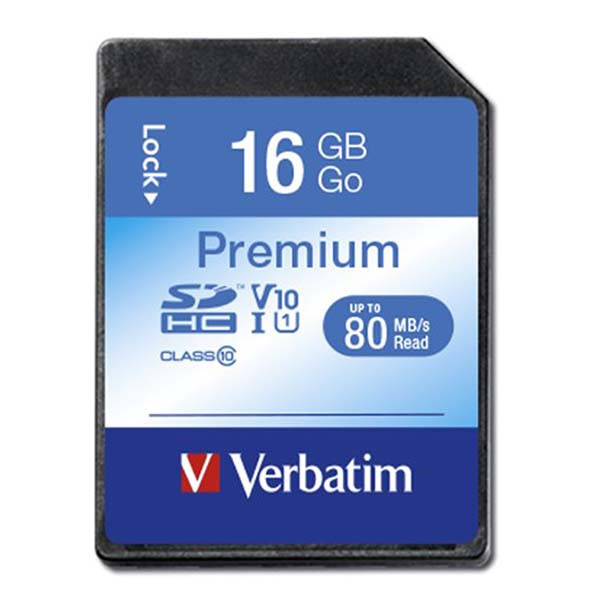 Verbatim SDHC kaart | Verbatim | 16 GB (Class 10) 43962 K170301010 - 1
