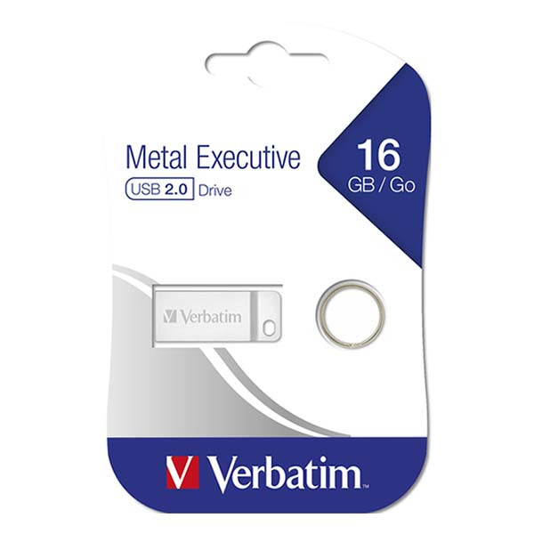 Verbatim USB stick | Verbatim Metal Executive | 16 GB (USB A, USB 2.0, Metaal) 98748 K170302113 - 5