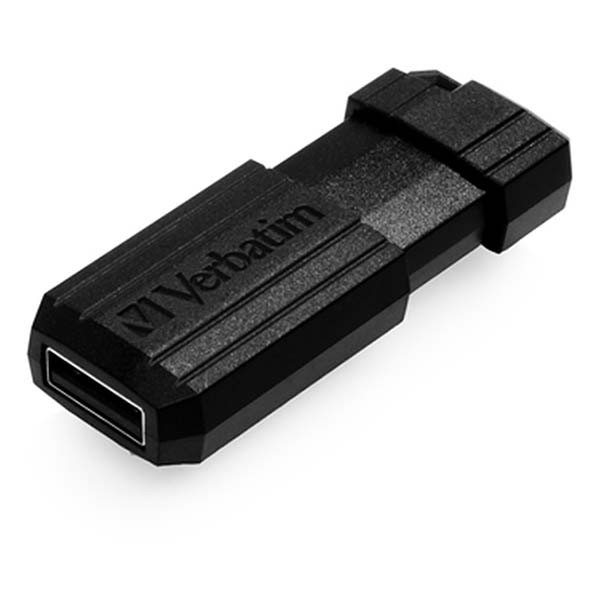 Verbatim USB stick | Verbatim PinStripe | 128 GB (USB 2.0, Inschuifbaar) 49071 K170302106 - 2