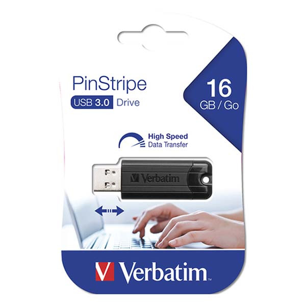 Verbatim USB stick | Verbatim PinStripe | 16 GB (USB A, USB 3.0, Inschuifbaar) 49316 K170302116 - 5