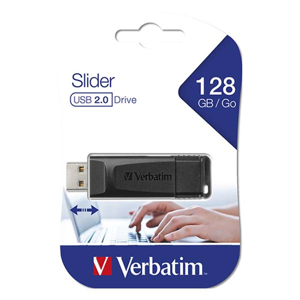 Verbatim USB stick | Verbatim Slider | 128 GB (USB 2.0, Inschuifbaar) 49328 K170302107 - 5