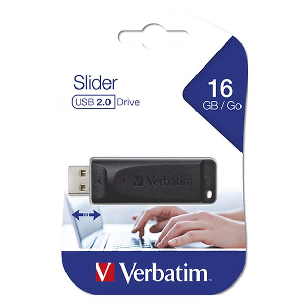Verbatim USB stick | Verbatim Slider | 16 GB (USB A, USB 2.0, Inschuifbaar) 98696 K170302110 - 5