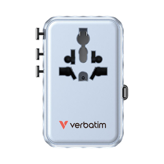 Verbatim Universele reisstekker met USB | Verbatim | Charge n Travel | Wereld naar Wereld | 100W (Uitschuifbaar, 2x USB A, 3x USB C, Blauw) 30192 K050801127 - 2