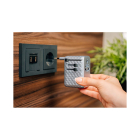 Verbatim Universele reisstekker met USB | Verbatim | Charge n Travel | Wereld naar Wereld | 100W (Uitschuifbaar, 2x USB A, 3x USB C, Blauw) 30192 K050801127 - 3
