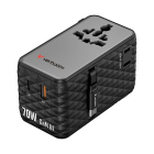 Verbatim Universele reisstekker met USB | Verbatim | Charge n Travel | Wereld naar Wereld (Uitschuifbaar, 1x USB A, 3x USB C, Zwart) 30186 K050801123 - 2