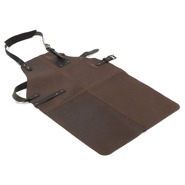 Wavea BBQ schort | Wavea | 80 x 50 cm (100% leer, Bruin) 99060031102 K170130276 - 1
