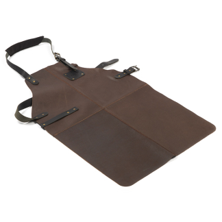 Wavea BBQ schort | Wavea | 80 x 50 cm (100% leer, Bruin) 99060031102 K170130276 - 1