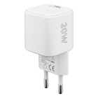 Wentronic USB C snellader | Goobay (20W, 1x USB C, Power Delivery, GaN, Wit) 76691 K120300314 - 2
