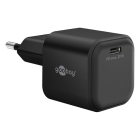 Wentronic USB C snellader | Goobay (20W, 1x USB C, Power Delivery, GaN, Zwart) 76690 K120300313 - 1