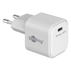 Wentronic USB C snellader | Goobay (45W, 1x USB C, Power Delivery, GaN, Wit) 80241 K120300318 - 1