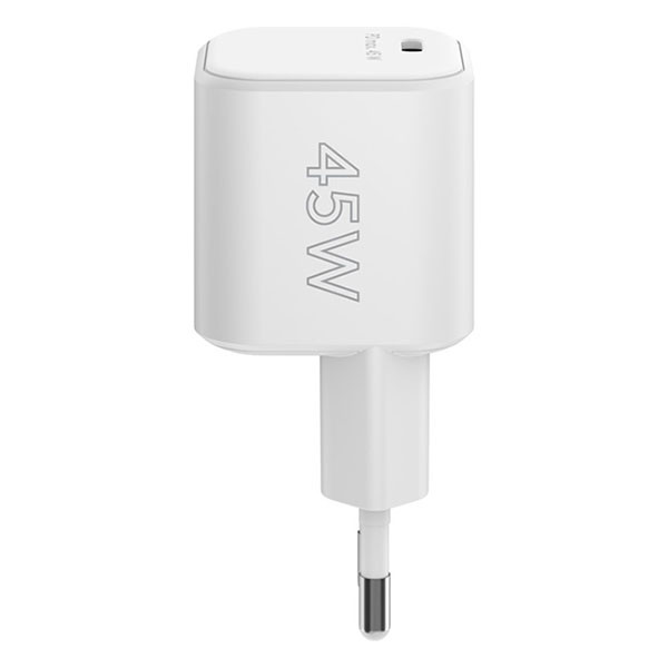 Wentronic USB C snellader | Goobay (45W, 1x USB C, Power Delivery, GaN, Wit) 80241 K120300318 - 3