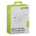 Wentronic USB C snellader | Goobay (45W, 1x USB C, Power Delivery, GaN, Wit) 80241 K120300318 - 7