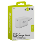 Wentronic USB C snellader | Goobay (65W, 1x USB C, Power Delivery, GaN, Wit) 79156 K120300320 - 2
