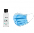 Wexta Handgel + mondkapjes | Combideal (250 ml, 50 stuks) K080000006 Wexta Handgel + mondkapjes | Combideal (250 ml, 50 stuks) K080000006