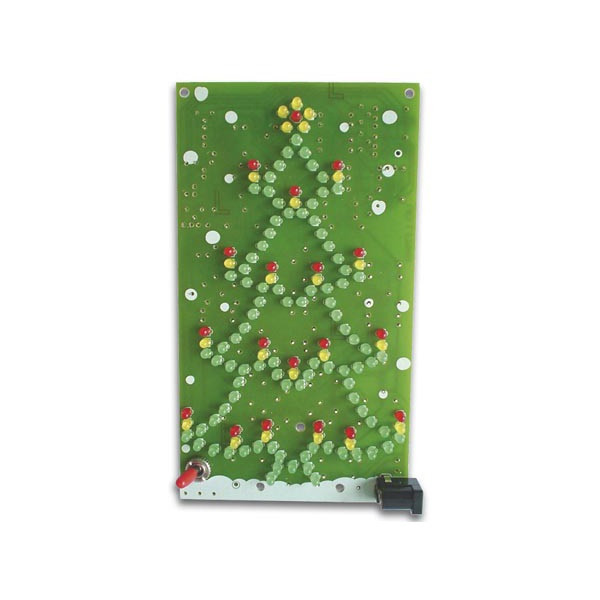 Whadda Soldeerkit | Whadda | Kerstboom (12V, 134 leds, Schakelaar, Batterij) MK117 WSSA117 K100901014 - 1