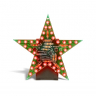 Soldeerkit | Whadda | Kerstster (35 LEDs, Knipperstand, Batterij, Rood)