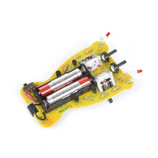 Whadda Soldeerkit | Whadda | Lopende Microbug (Chassis motoren, leds, Batterijen) MK127 WSAK127 K100901004