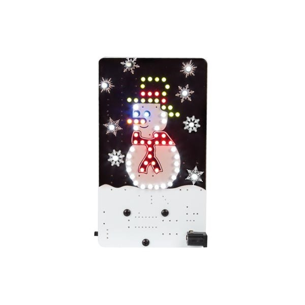 Whadda Soldeerkit | Whadda | Sneeuwman (12V, 69 leds, Schakelaar, Batterij) MK200 WSSA200 K100901021 - 1