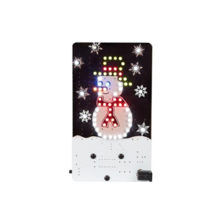 Whadda Soldeerkit | Whadda | Sneeuwman (12V, 69 leds, Schakelaar, Batterij) MK200 WSSA200 K100901021 - 1