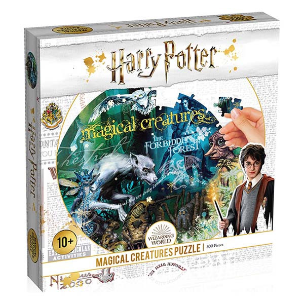 Winning Moves Puzzel | Winning Moves | 500 stukjes | Harry Potter (Ø27 x 0.5 cm, 10 jaar of ouder, Rond) 503690503956 K071000212 - 1