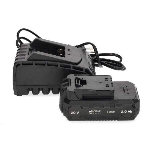 Wolfgang Accu met oplader | Wolfgang (20V, 2000 mAh, Led-indicator) DHZ.WG.0240.035.XX K170116722 - 2