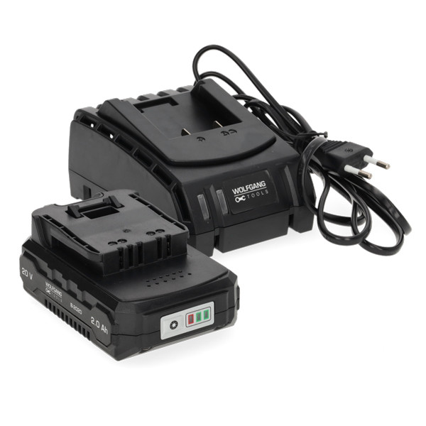 Wolfgang Accu met oplader | Wolfgang (20V, 2000 mAh, Led-indicator) DHZ.WG.0240.035.XX K170116722 - 3
