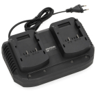 Accu oplader | Wolfgang (Dubbel, 20V, Led indicator)