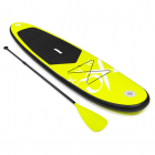 Sup | XQMAX | 285 cm (Anti-slip, Opblaasbaar, Verstelbare peddel, Drukmeter, Max. 100 kg, Limoengroen)