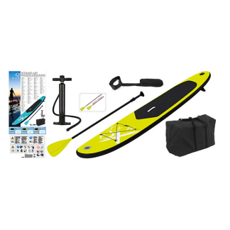 XQMAX Sup | XQMAX | 285 cm (Anti-slip, Opblaasbaar, Verstelbare peddel, Drukmeter, Max. 100 kg, Limoengroen) 8DP000810 K170115456 - 2