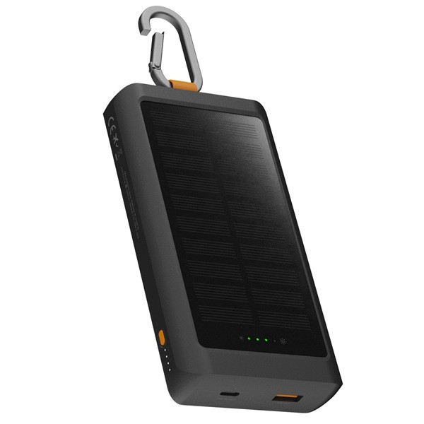 Xtorm Powerbank | Xtorm | 10.000 mAh (1x USB C, 1x USB A, 15W, Zonnepaneel, Zaklamp, Ophanghaak, Zwart) XG2S101 K070501323 - 1