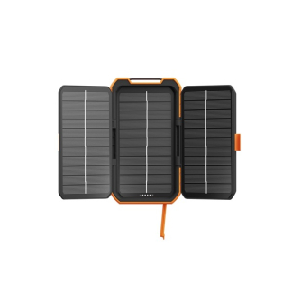 Xtorm Powerbank | Xtorm | 10.000 mAh (2x USB C, 1x USB A, 20W, IP65, Zonnepaneel, Zaklamp, Standaard, Zwart) XR203 K070501326