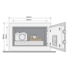 Yale Elektronische kluis | Yale | 20 x 48 x 35 cm (Alarm) A000455445 K170404714 - 5