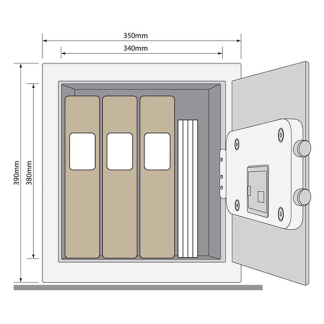 Yale Elektronische kluis | Yale | 39 x 36 x 35 cm (Alarm) A000455447 K170404716 - 3